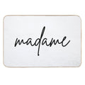 Madame And Monsieur, French Couple Matching Gift  Eco-Friendly Bath Mat