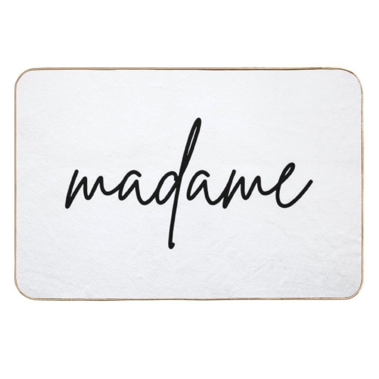 Madame And Monsieur, French Couple Matching Gift  Eco-Friendly Bath Mat