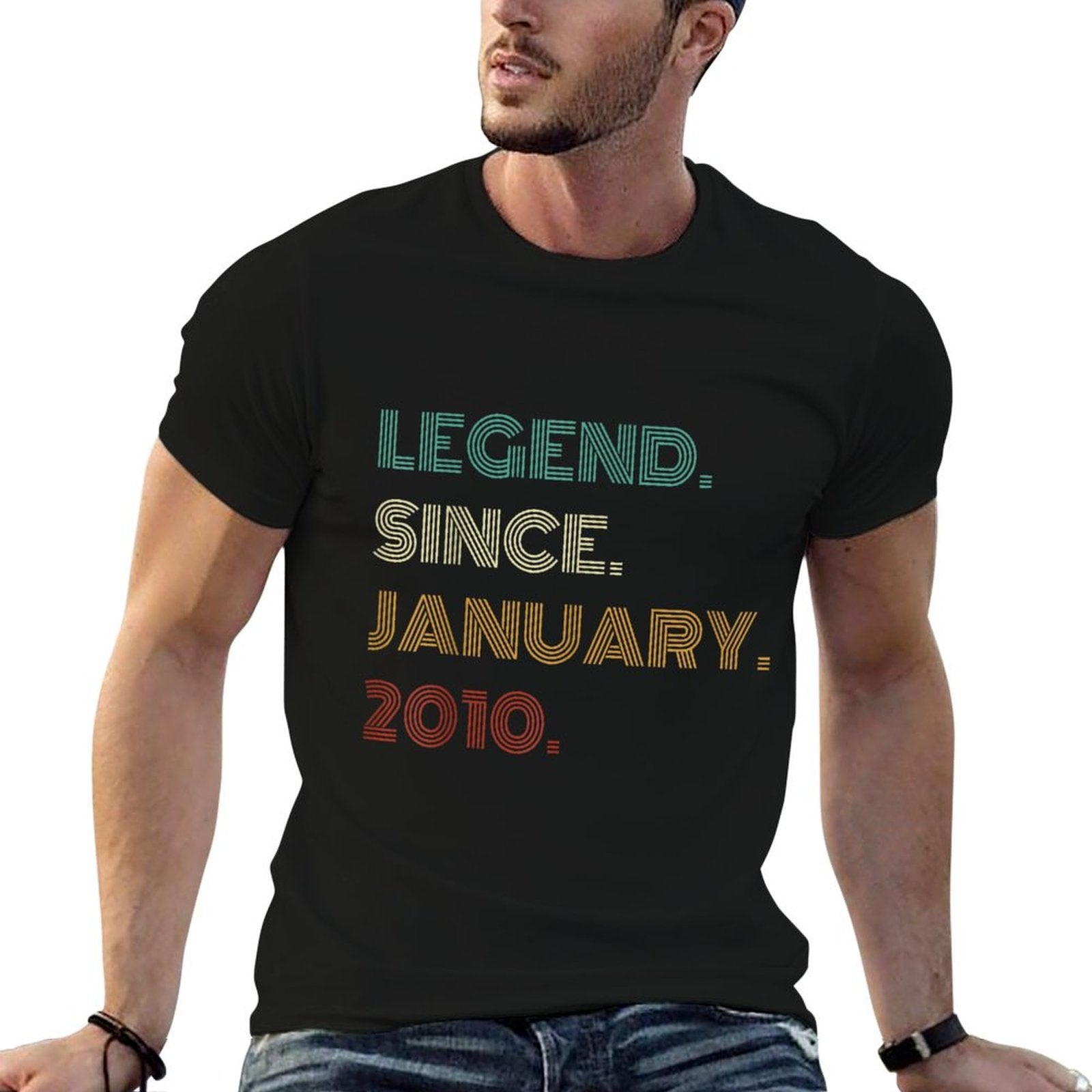 15 Years Old Legend Since January 2010 15th Birthday  Lightweight T-Shirt