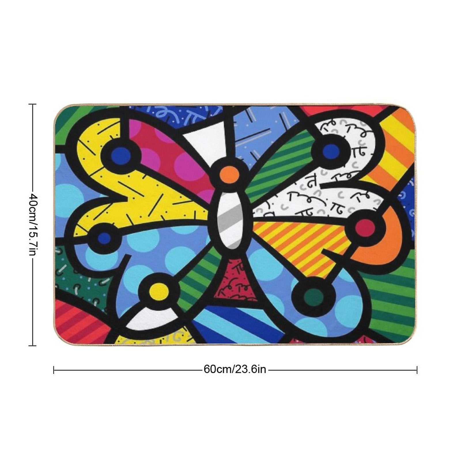 Romero Britto  Odorless Bath Mat