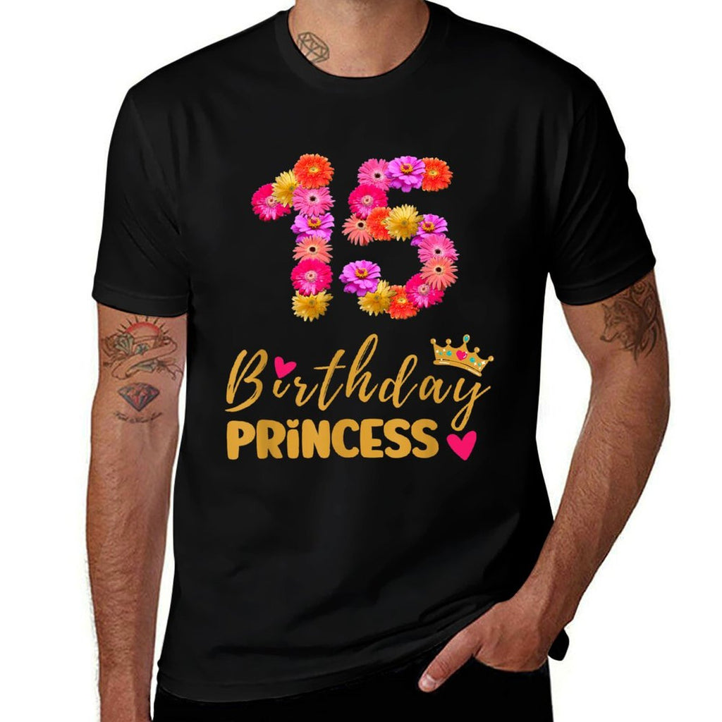 15 Year Old Birthday Princess Flower Its My 15th Birthday  Breathable T-Shirt