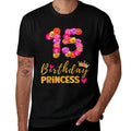 15 Year Old Birthday Princess Flower Its My 15th Birthday  Breathable T-Shirt