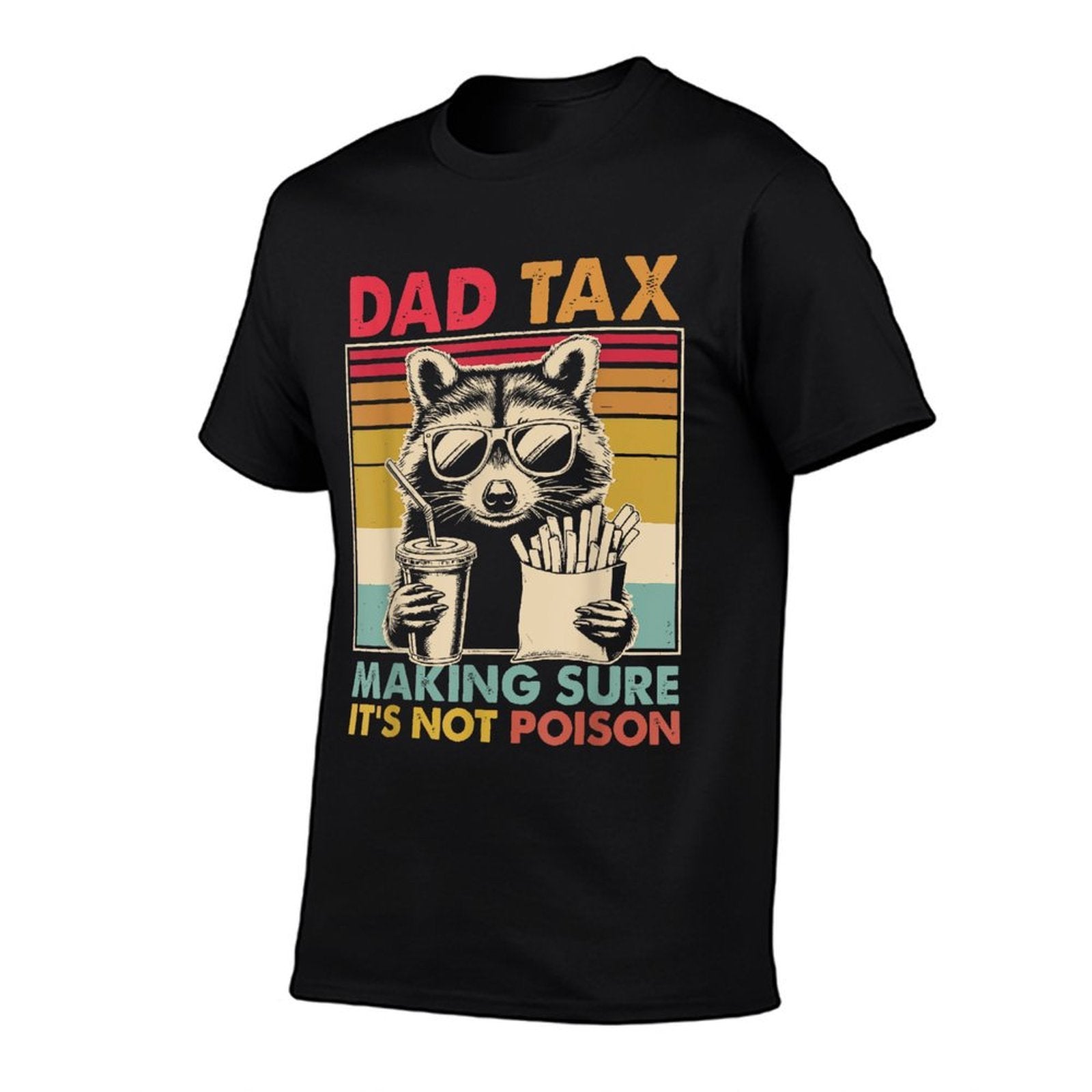 Dad Tax Making Sure Its Not Poison Men Funny Fathers Day  Heathered Texture T-Shirt