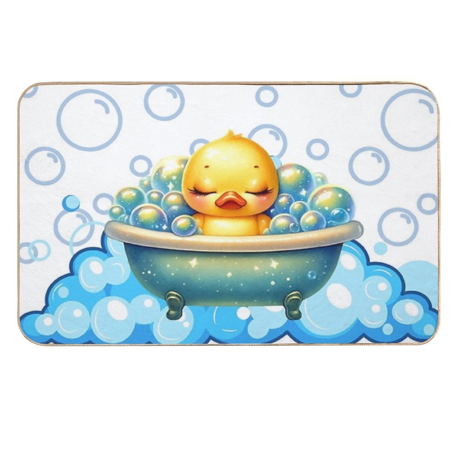 Bubble Bath Bliss  Fade-Resistant Bath Mat