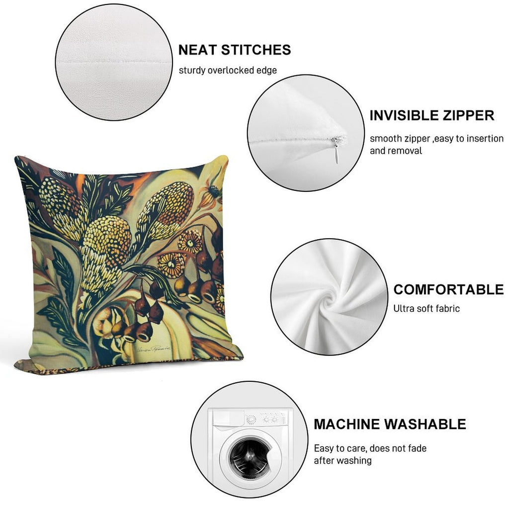The Colours of Australia Soft Home Decor Throw Pillow
