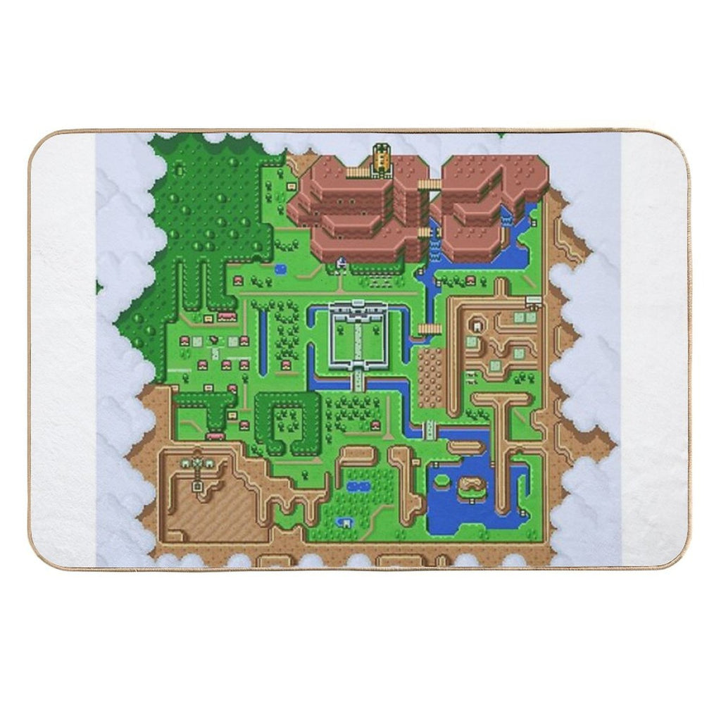 LttP World Map  Absorbent Bath Mat