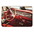 Classic Cadillac Interior. Red.  Versatile Bath Mat