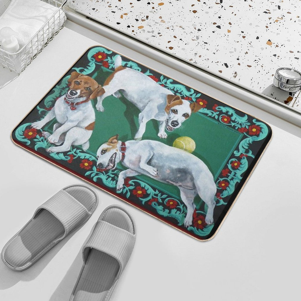 Jack Russells  Toxin-Free Bath Mat