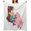 Mabel & Waddles, Gravity Falls Premium Throw Blanket
