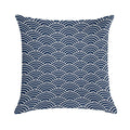 Seigaiha  Japanese Collection Soft Washable Throw Pillow