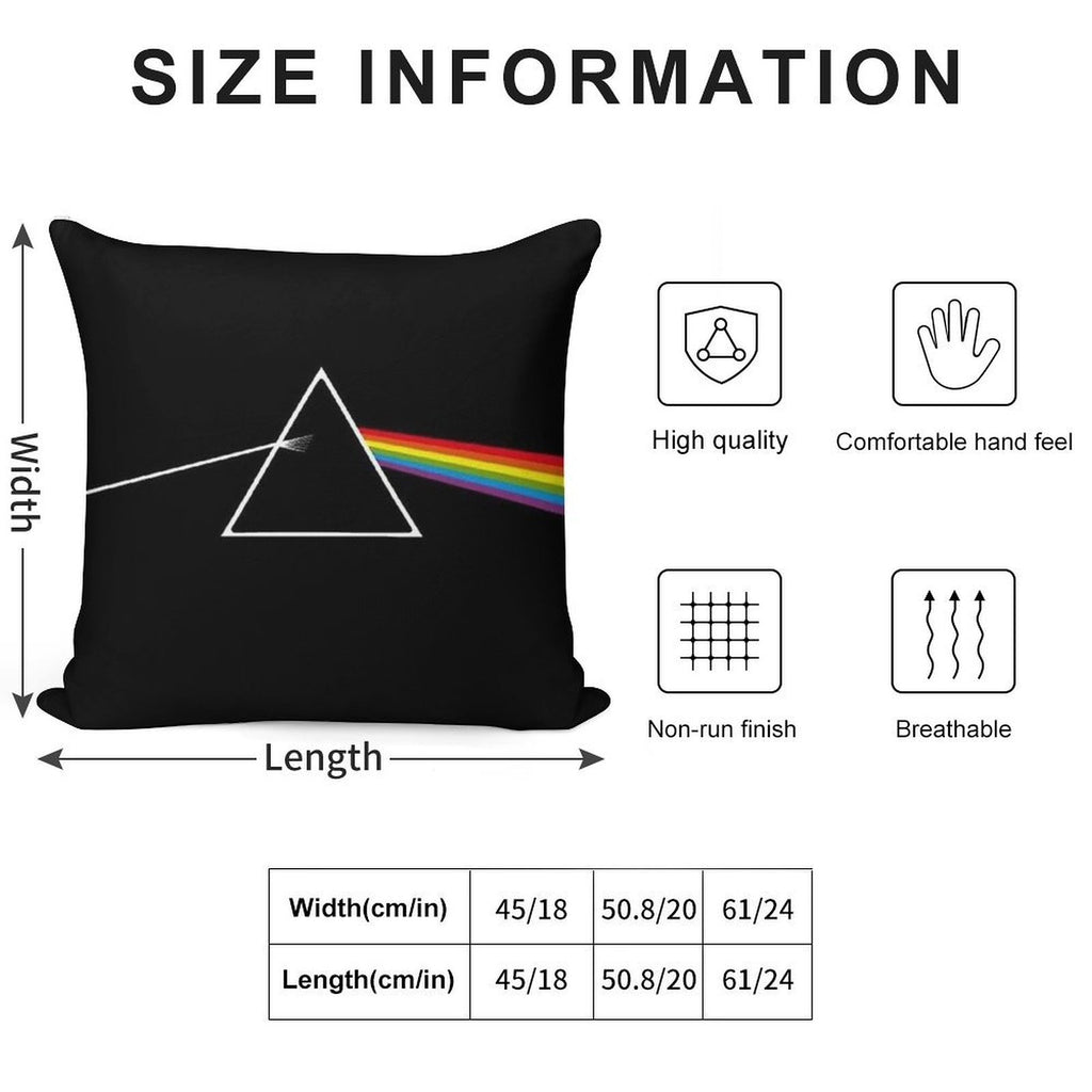 The Dark Side Of The Moon - PiinkFloyd List Album Songs  002 Soft Multiple Sizes Throw Pillow