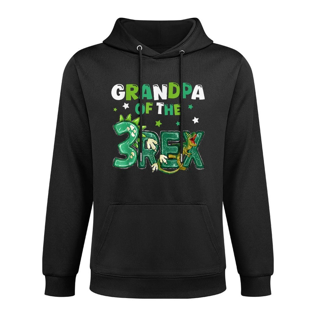 Grandpa of The Three Rex Birthday Dinosaur Family Matching All-Day Comfort Hoodie