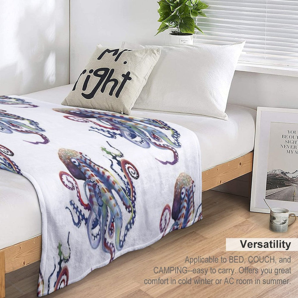 Octopus Anti-pilling Throw Blanket