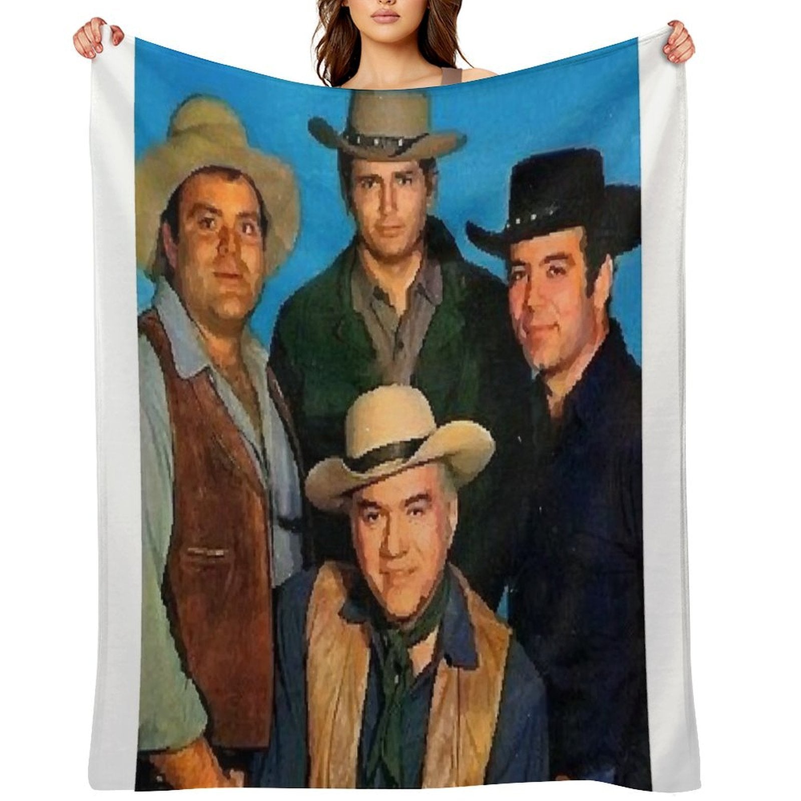 BONANZA Family Anti-pilling Throw Blanket