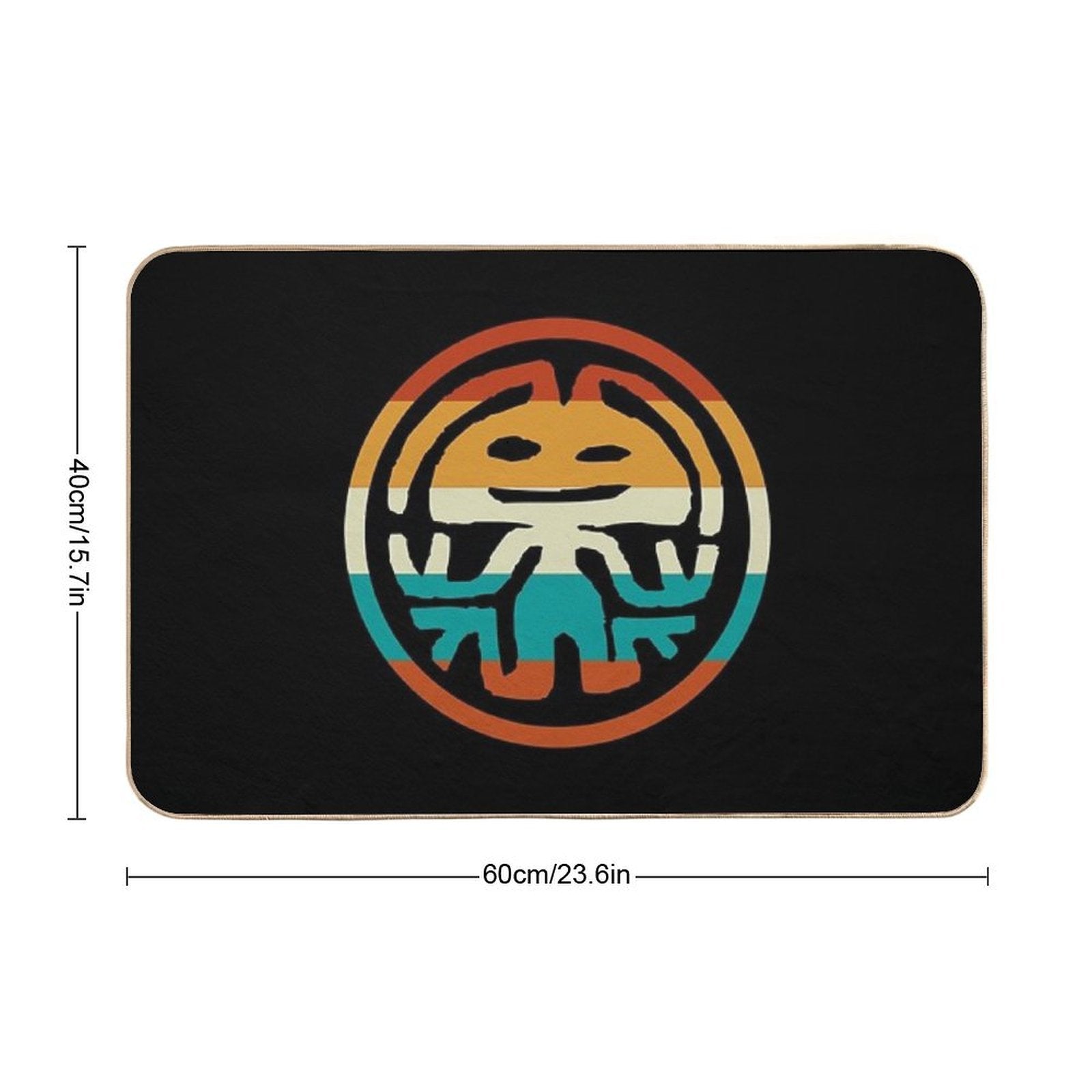 Rabbit in The Moon  Fade-Resistant Bath Mat