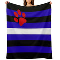 Puppy Play Pride Flag (v.2) Eco-conscious Throw Blanket