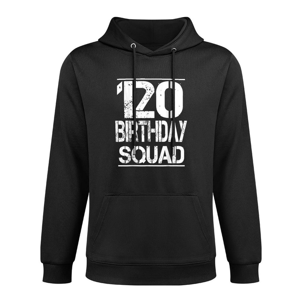 120th Birthday Squad 120 Year Old Happy Birthday Family Medium-Weight Fabric Hoodie