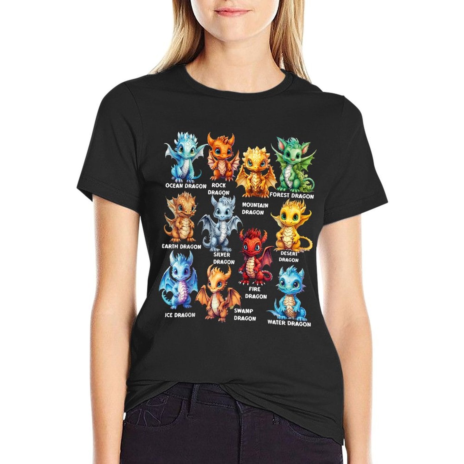 Types Of Dragons Cool Dragon Kids Toddler Boys Girls  Classic T-Shirt