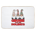 3 Nordic Gnomes Gnome for The Holidays Christmas  Anti-Trip Bath Mat