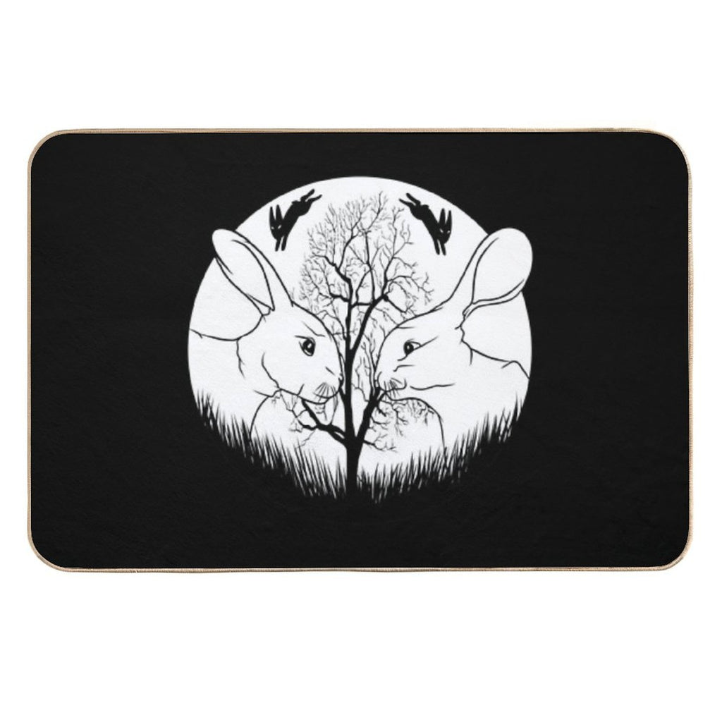 Watership Down Rabbits  Fade-Resistant Bath Mat