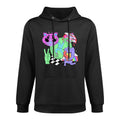 Weirdcore Aesthetic Bright Colorful Checker Print Trippy Unisex Design Hoodie