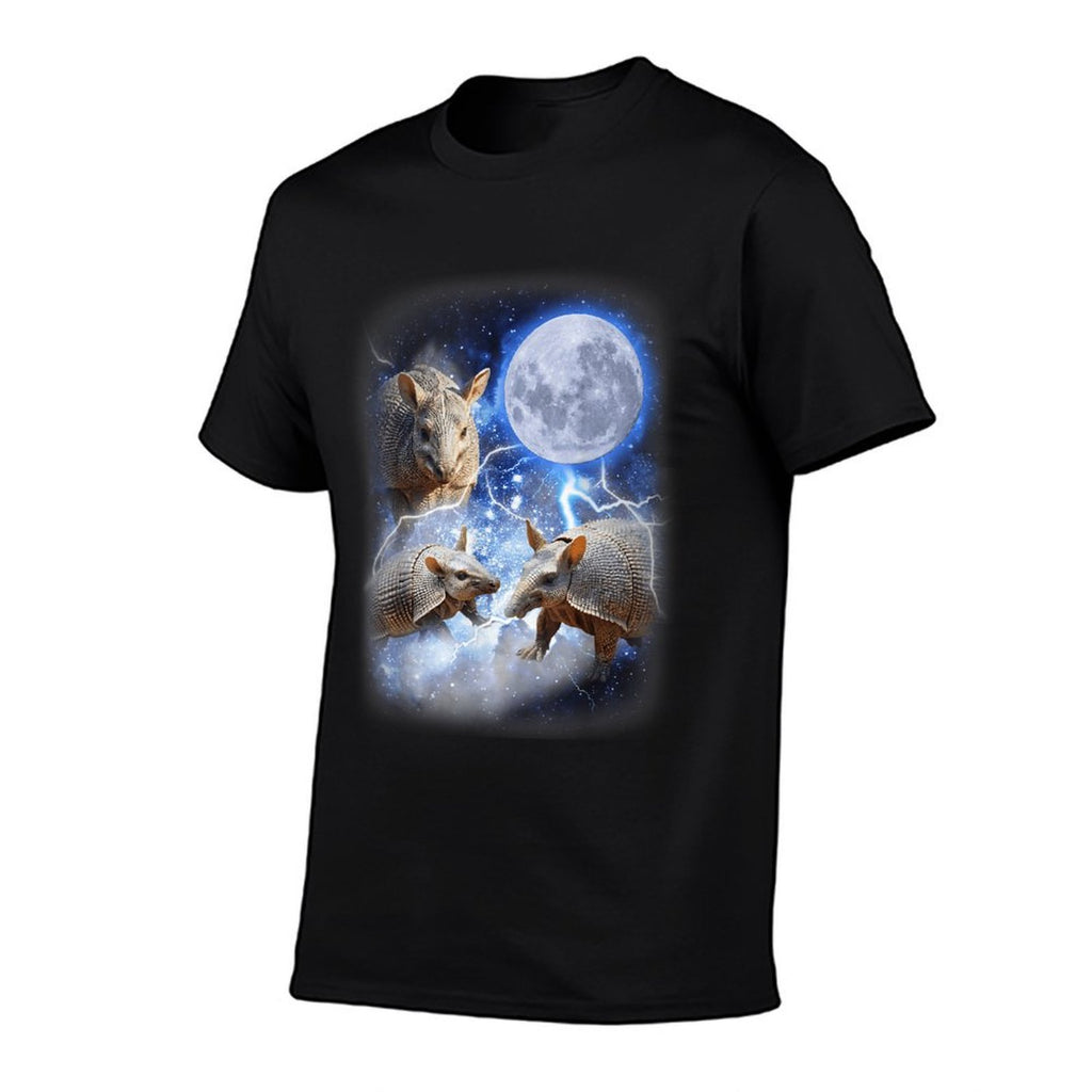 Three Armadillo Moon - 3 Cute Armadillos Magical Animal Meme  Graphic-printed T-Shirt