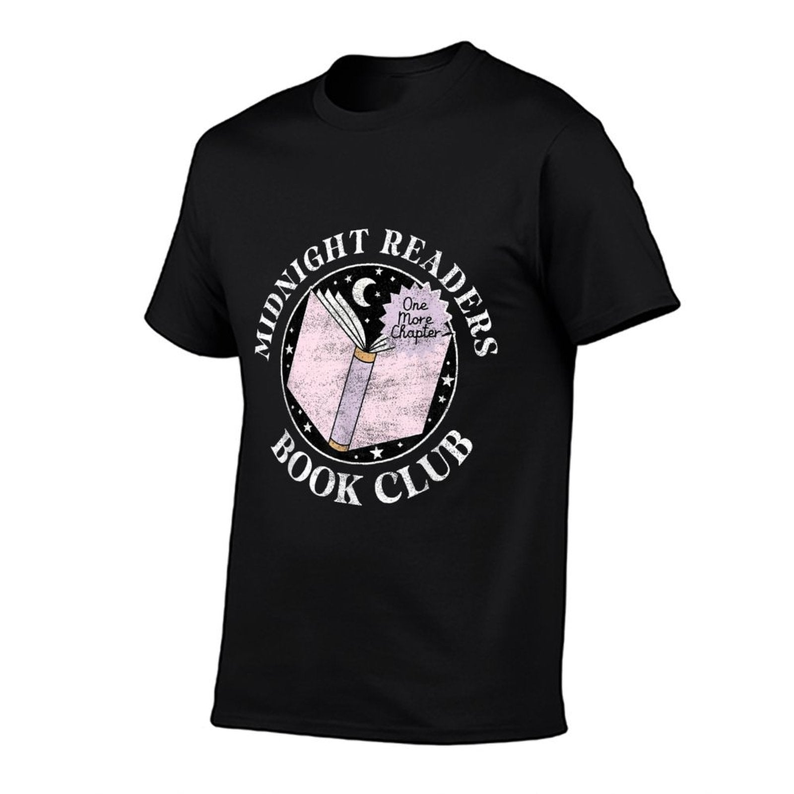 2 Midnight Readers Book Club Black Unisex-Adults Book Lovers Classic Style Enthusiasts Modern Classic Club Collar Crew Neck  Fade-proof Color T-Shirt