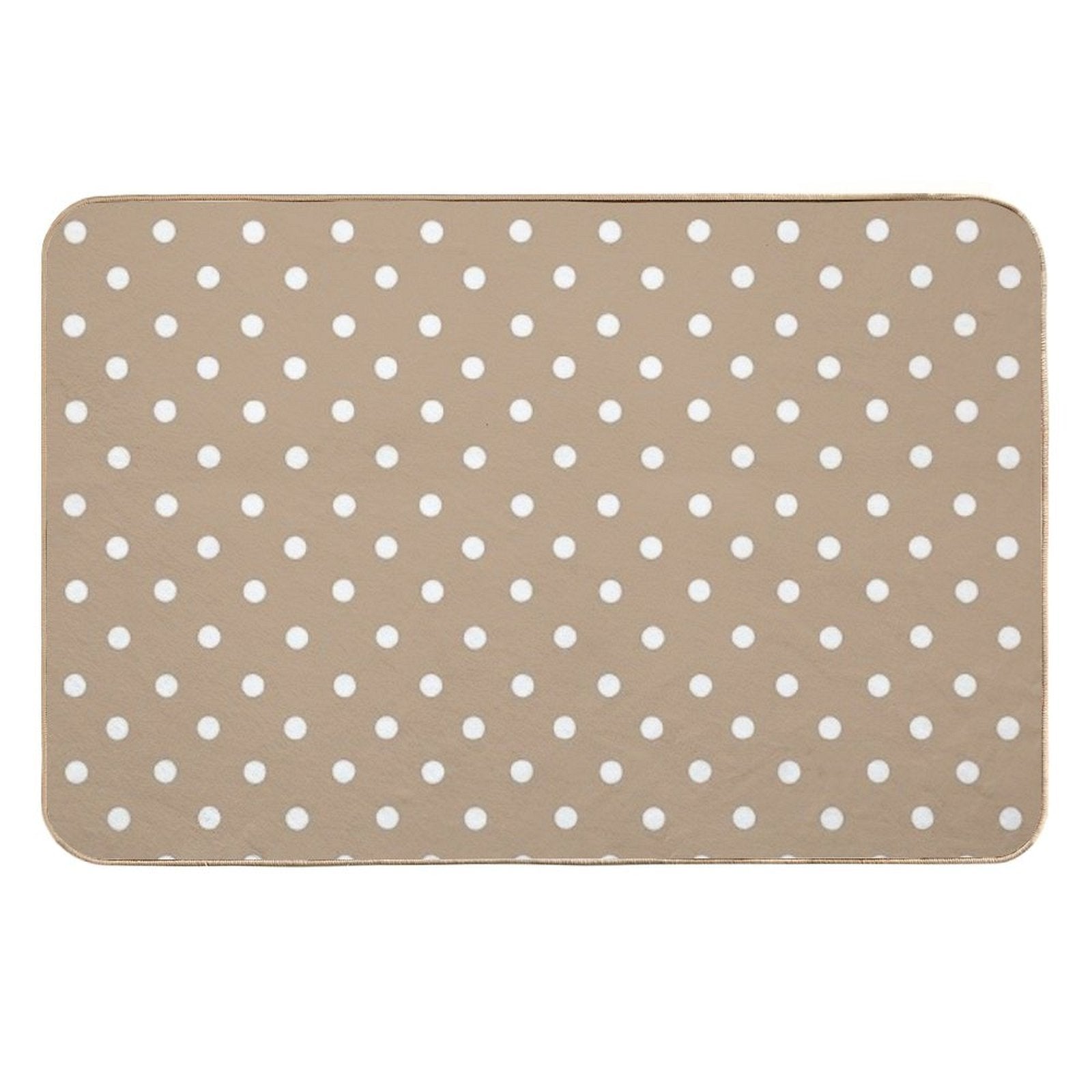 Polka Dot,dots,circles,nude,beige Background  Versatile Bath Mat