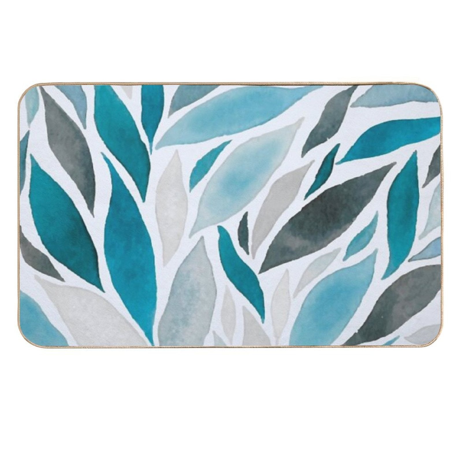 Abstract Leaf  Non-Slip Bath Mat