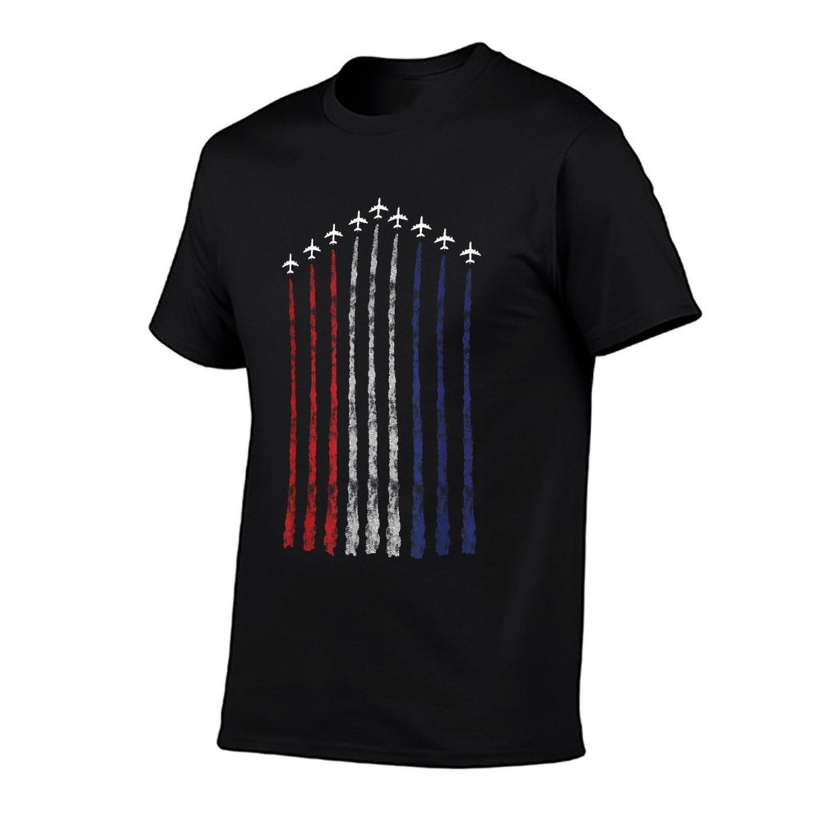 American USA Fighter Jet Con Trail  Versatile T-Shirt