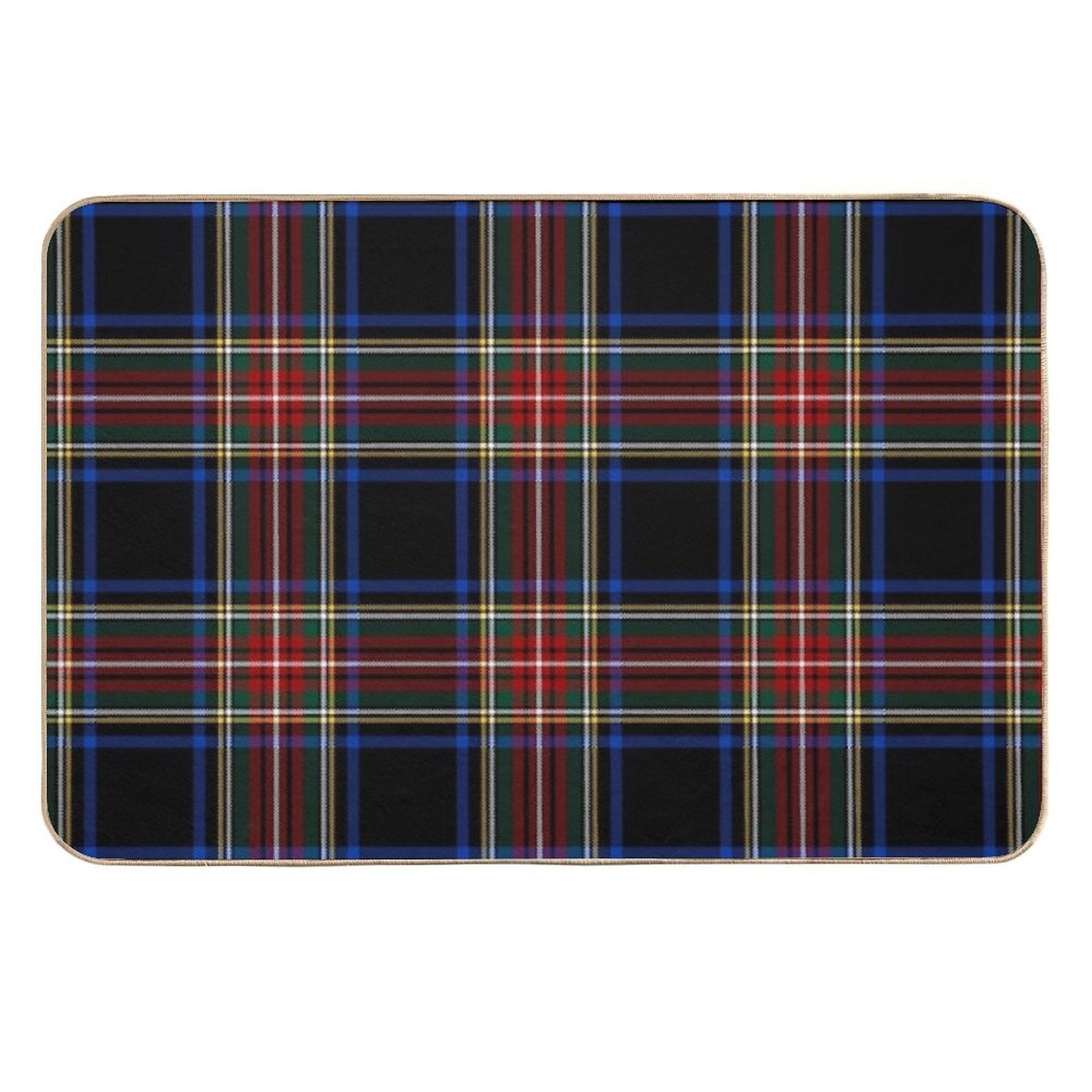 Stewart Black Tartan  Clan Stuart  Cute Tartan  Repositionable Bath Mat