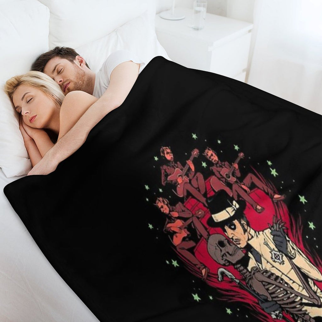 Ghóst – Skeleton Bandstand Travel-friendly Throw Blanket