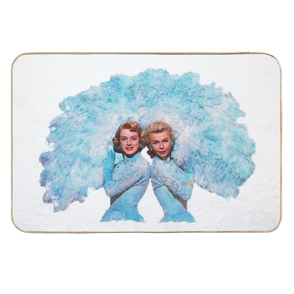 Sisters - Watercolor  Stain-Proof Bath Mat