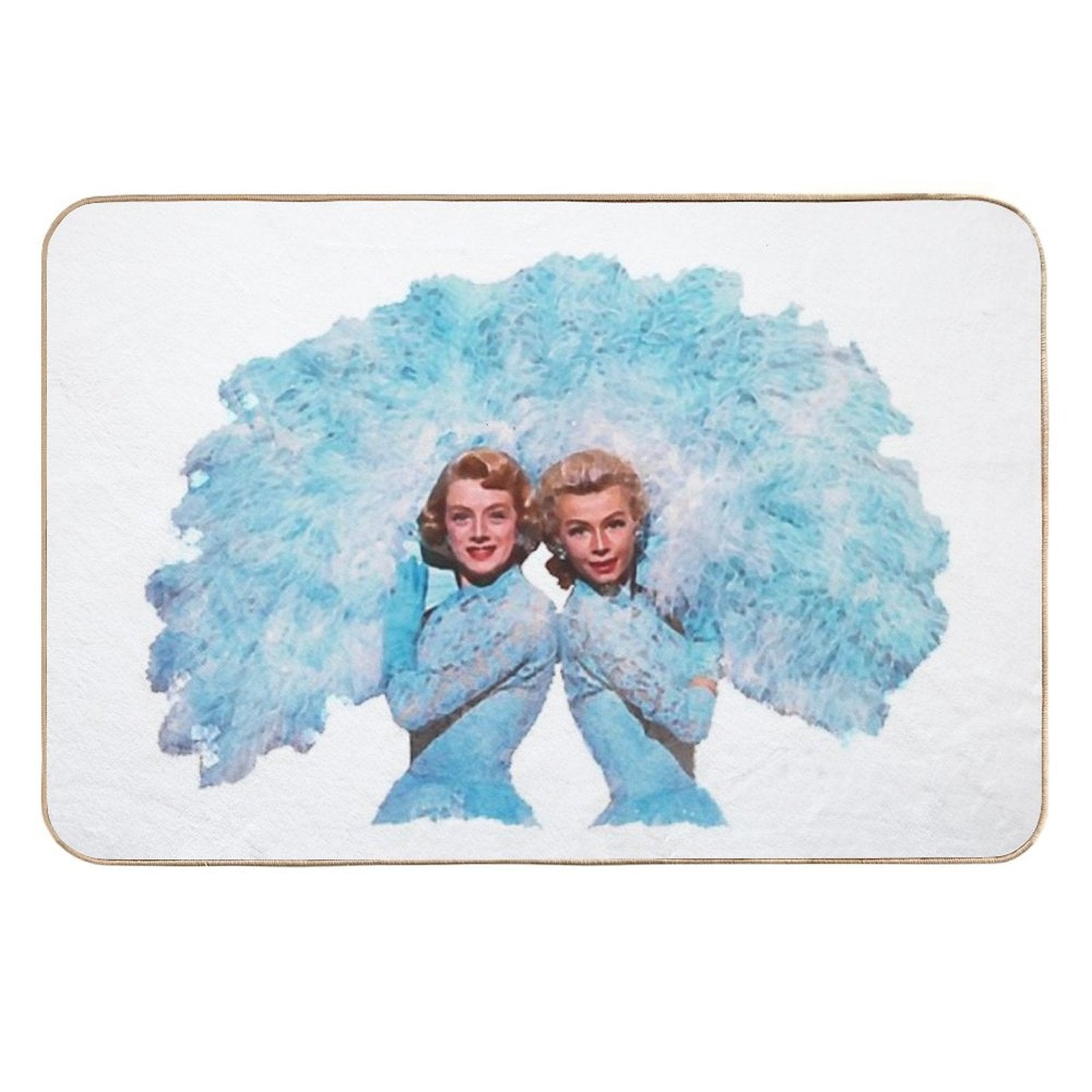 Sisters - Watercolor  Stain-Proof Bath Mat