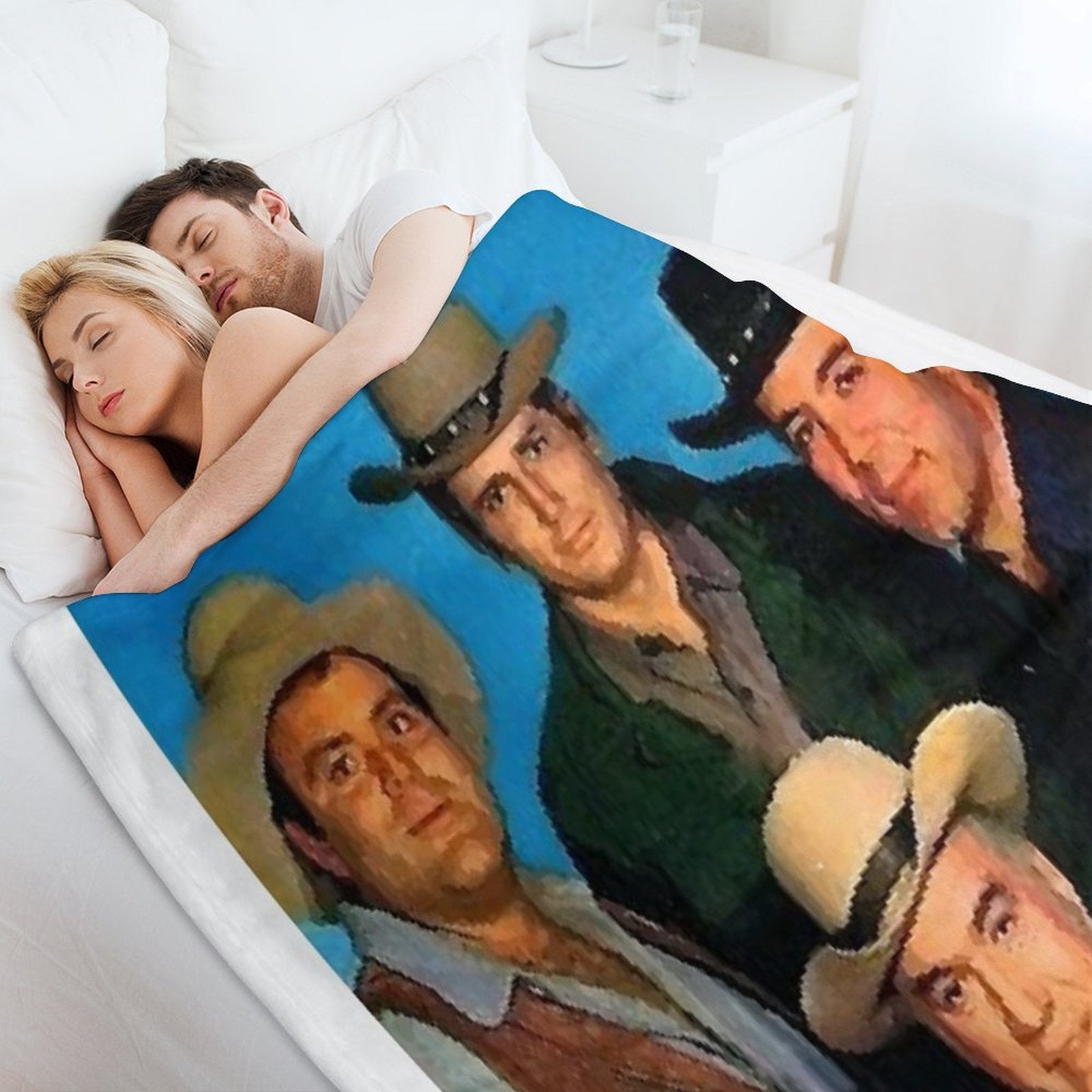 BONANZA Family Anti-pilling Throw Blanket