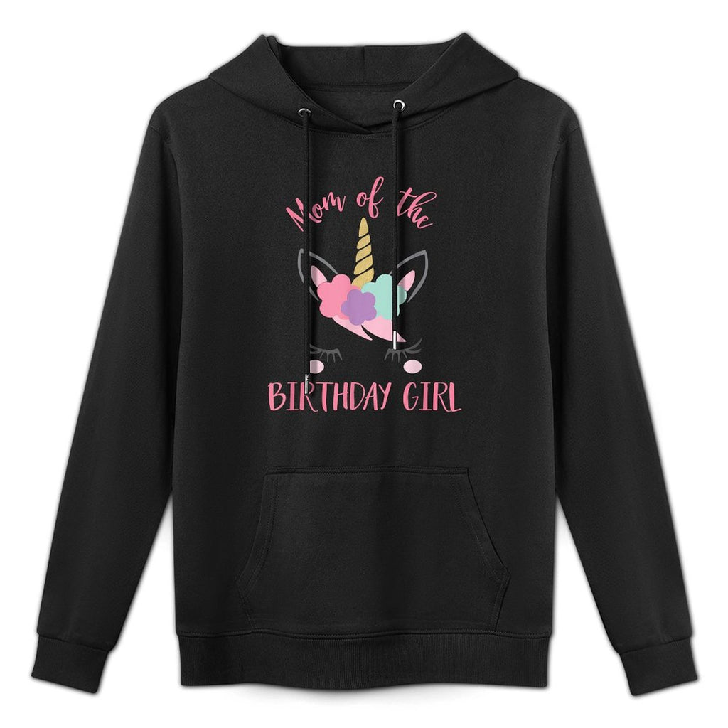 Unicorn Mom, Mom of The Birthday Girl Matching Relaxed Fit Hoodie