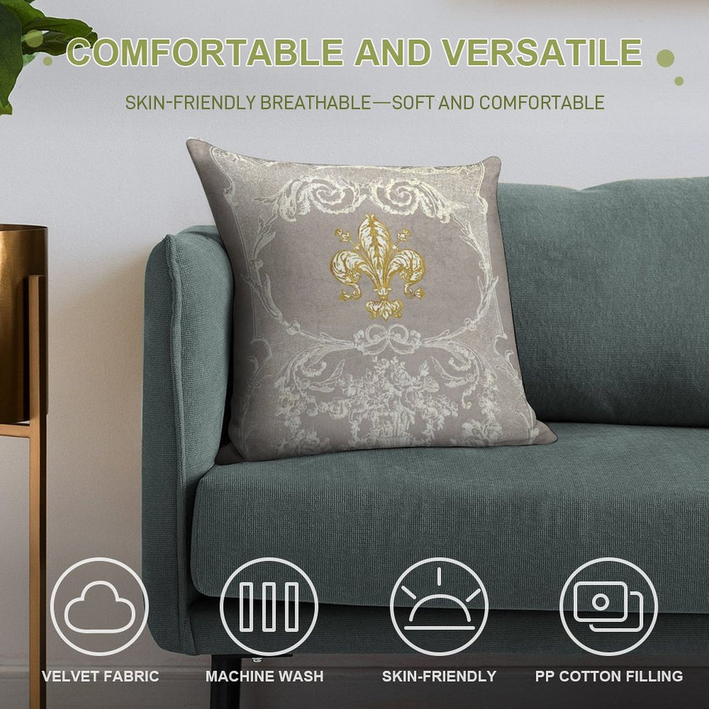Fleur-de-lis, French, Fleur-de-lys Soft Multiple Sizes Throw Pillow