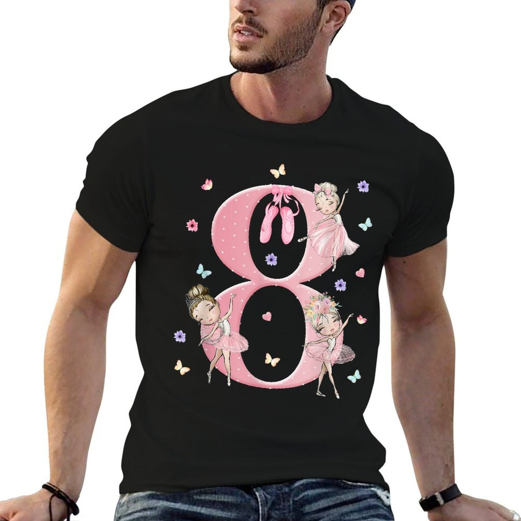 8 Year Old Girl Birthday Ideas 8th Bday Party Ballet Dancer  Quick-drying T-Shirt