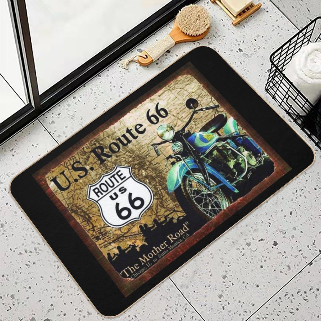 U.S ROUTE 66  Rapid-Drying Bath Mat