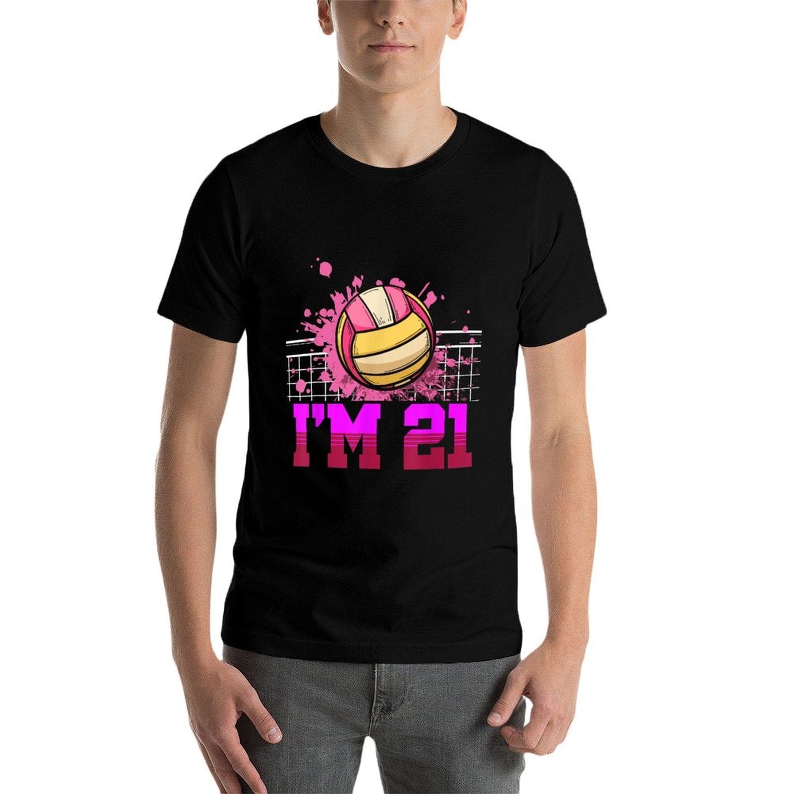 I'm 21 Sports Volleyball Player Adult 21st Birthday  Breathable T-Shirt