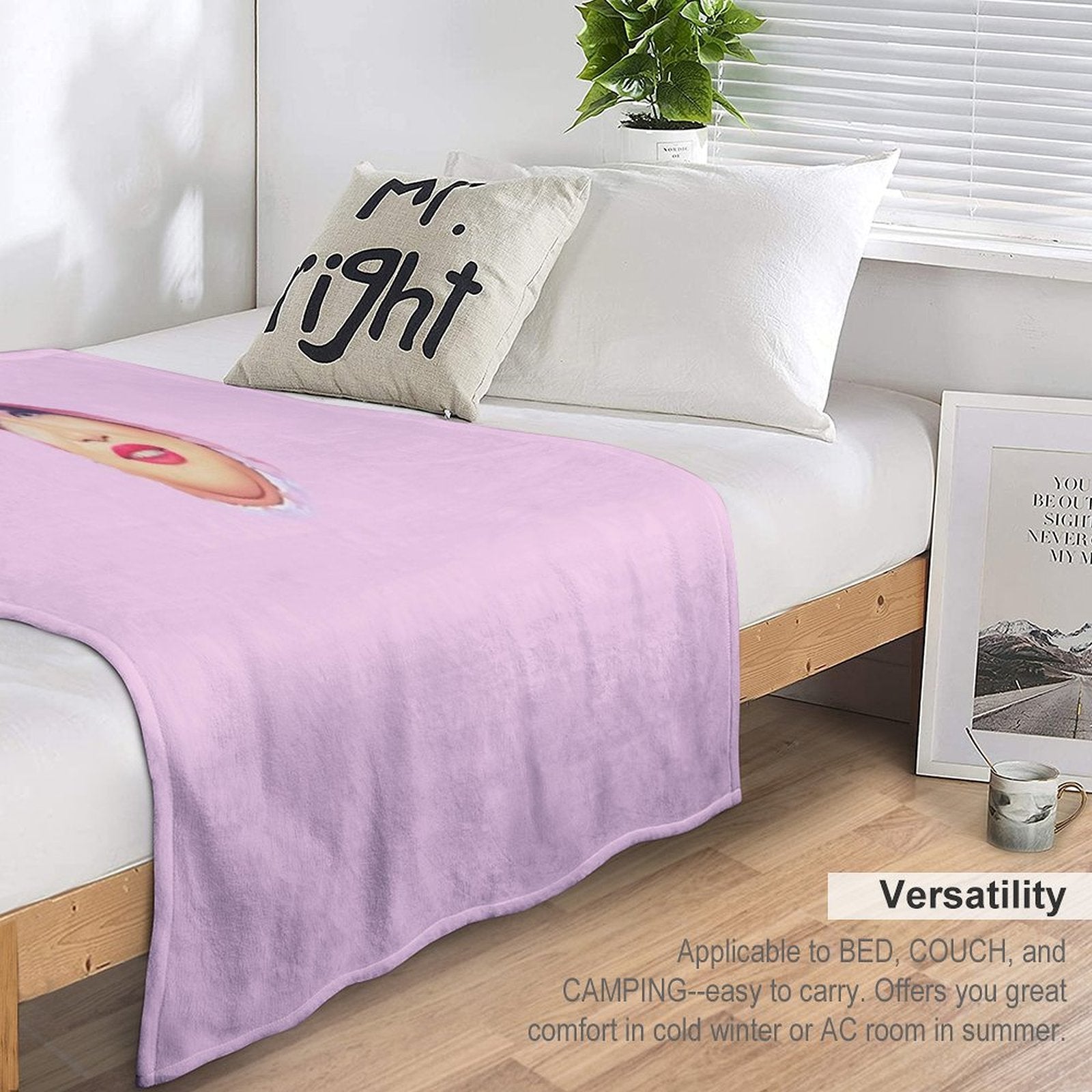 Joella Face Eco-conscious Throw Blanket