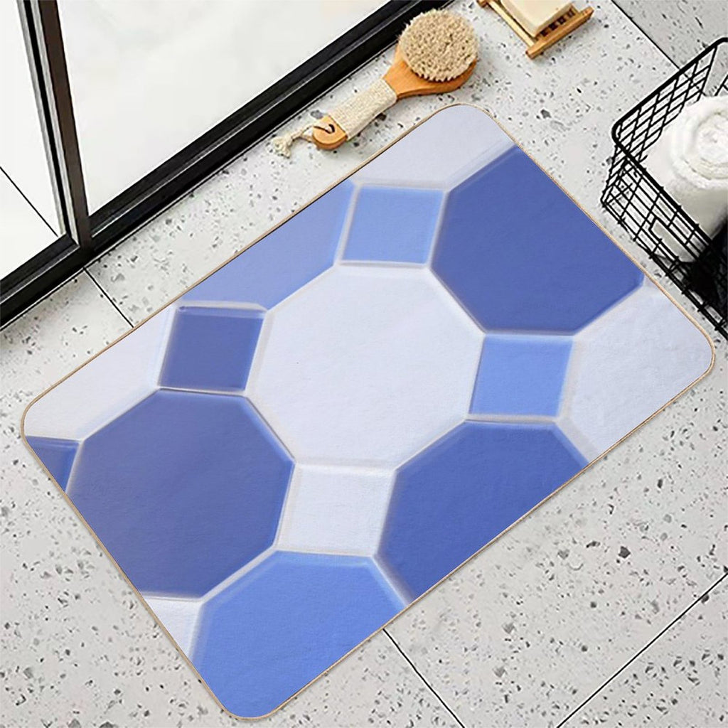Symphonic Blues  Fade-Resistant Bath Mat