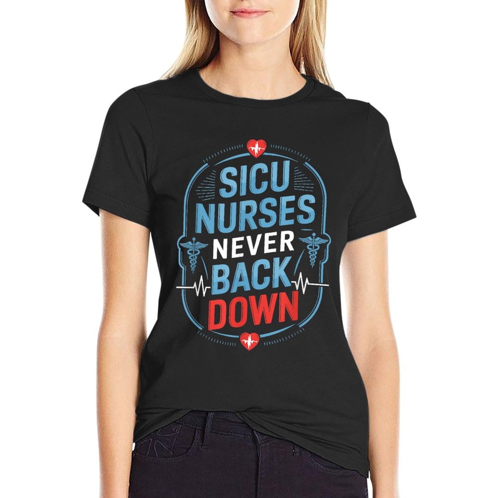 Surgical Intensive Care Unit Nursing Design for SICU Nurse  Relaxed-fit T-Shirt