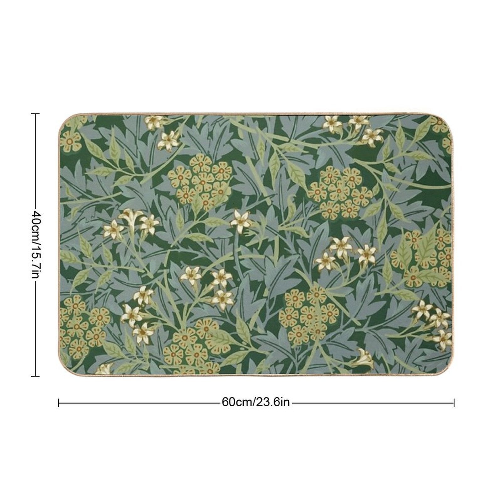 Jasmine by William Morris  Stain-Proof Bath Mat
