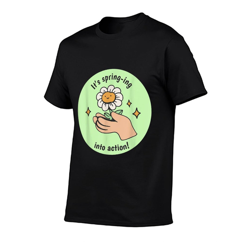 Its Spring-ing Into Action! Funny Bloom Spring Present  Lightweight T-Shirt