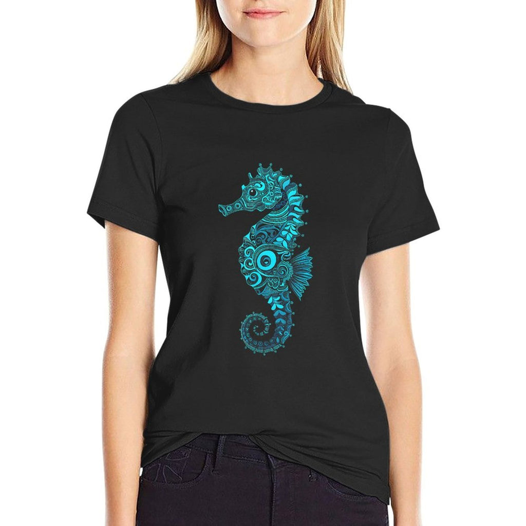 Mandala Seahorse  Wrinkle-resistant T-Shirt