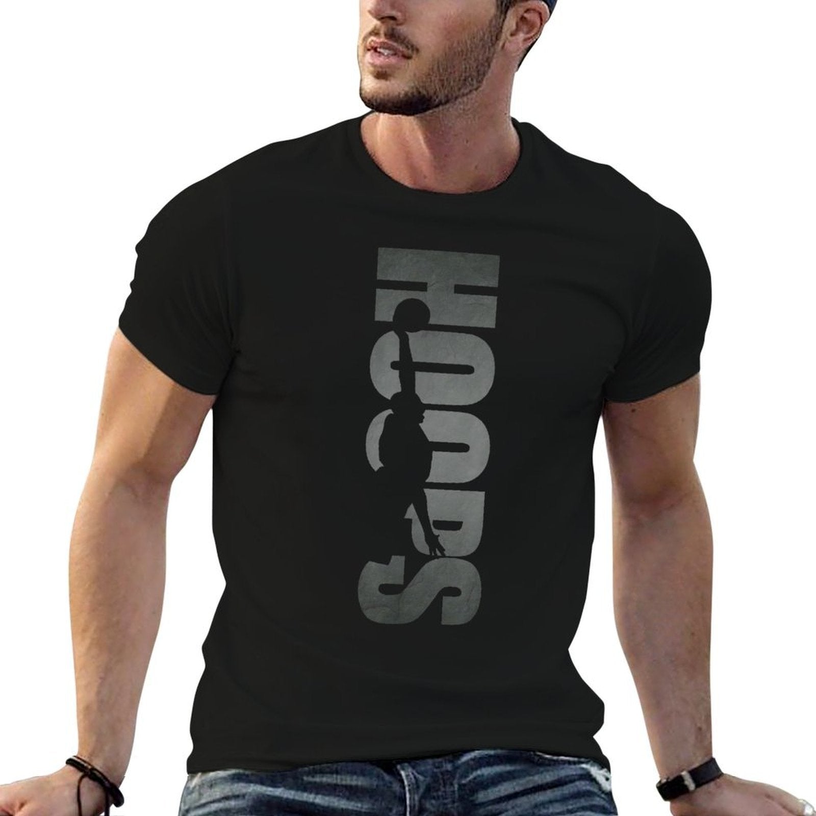 Basketball Apparel - Basketball  Rolled Sleeves T-Shirt