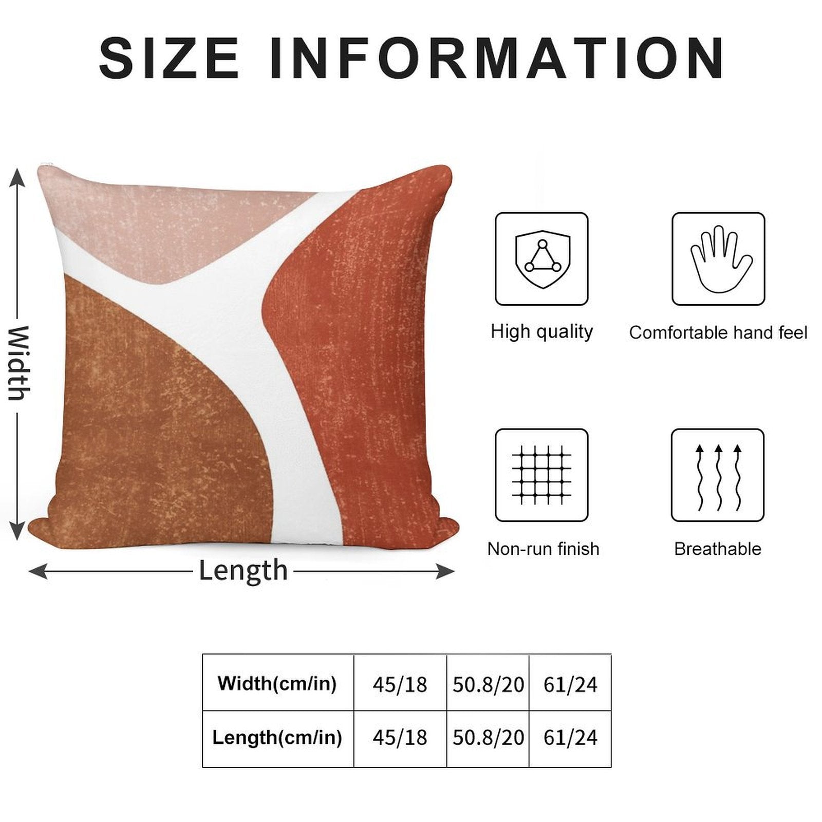 Terracotta Art Print 2 - Terracotta Abstract - Modern, Minimal, Contemporary Abstract - Brown, Beige Soft Multiple Sizes Throw Pillow