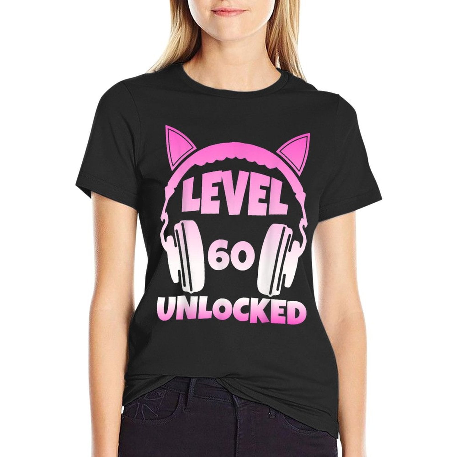 Level 60 Unlocked Video Games Lover 60th Birthday  Versatile T-Shirt