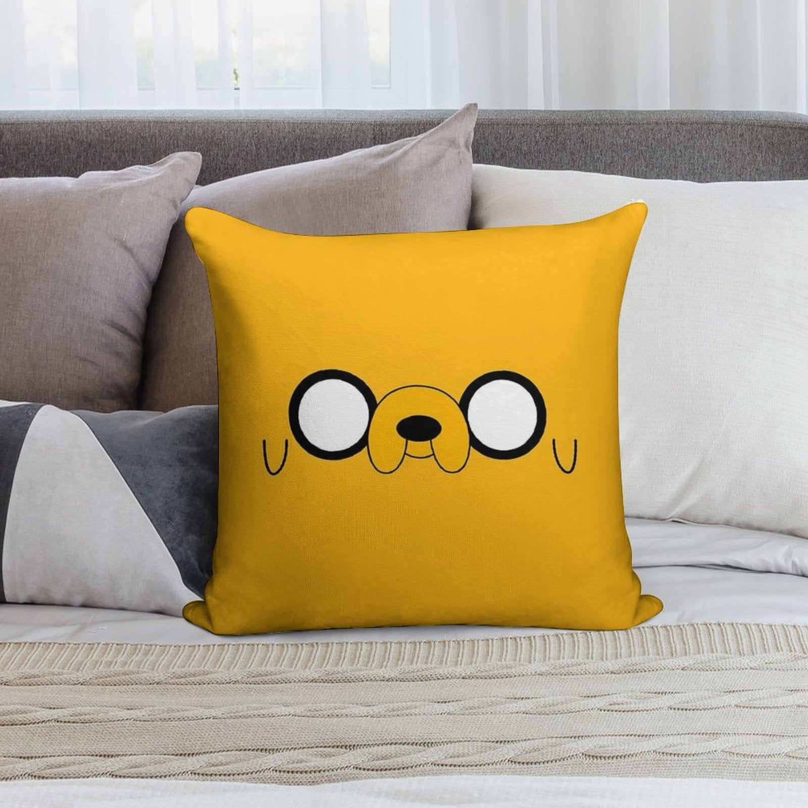 Adventure Time™ Jake's Eyes Soft Luxury Feel Throw Pillow